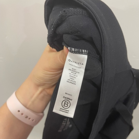 Athleta Metro Downtown Shorts Drawstring Side Strip Black Athleisure X-Small - Picture 9 of 9